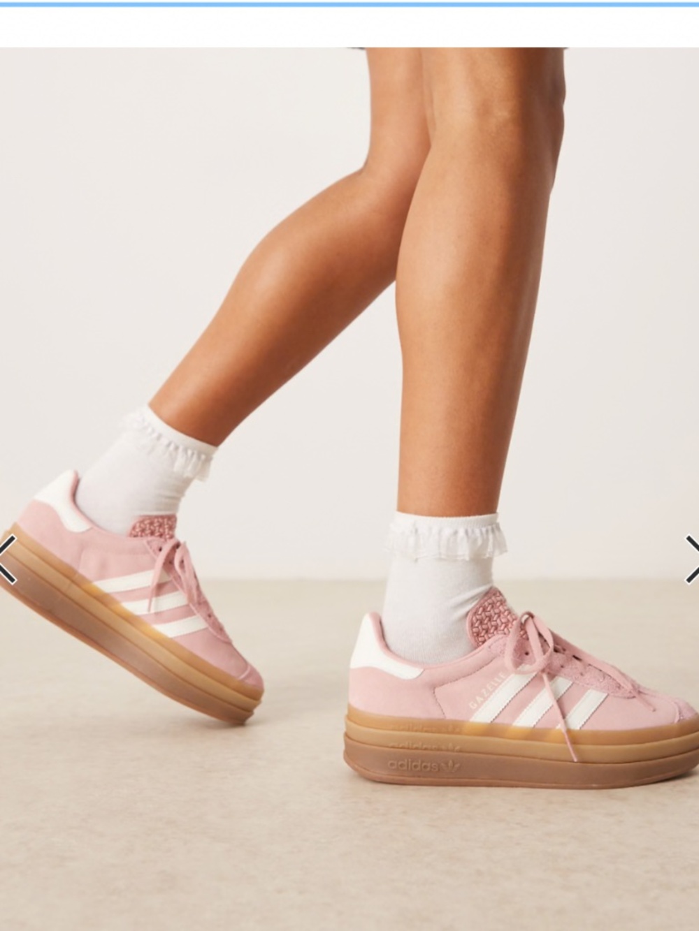 Adidas Originals Gazelle Bold Sneakers in Light Pink (Never Worn) - Picture 2 of 4